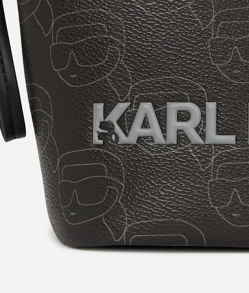 Túi Karl Largerfeld ikon monogram tote bag in leather
