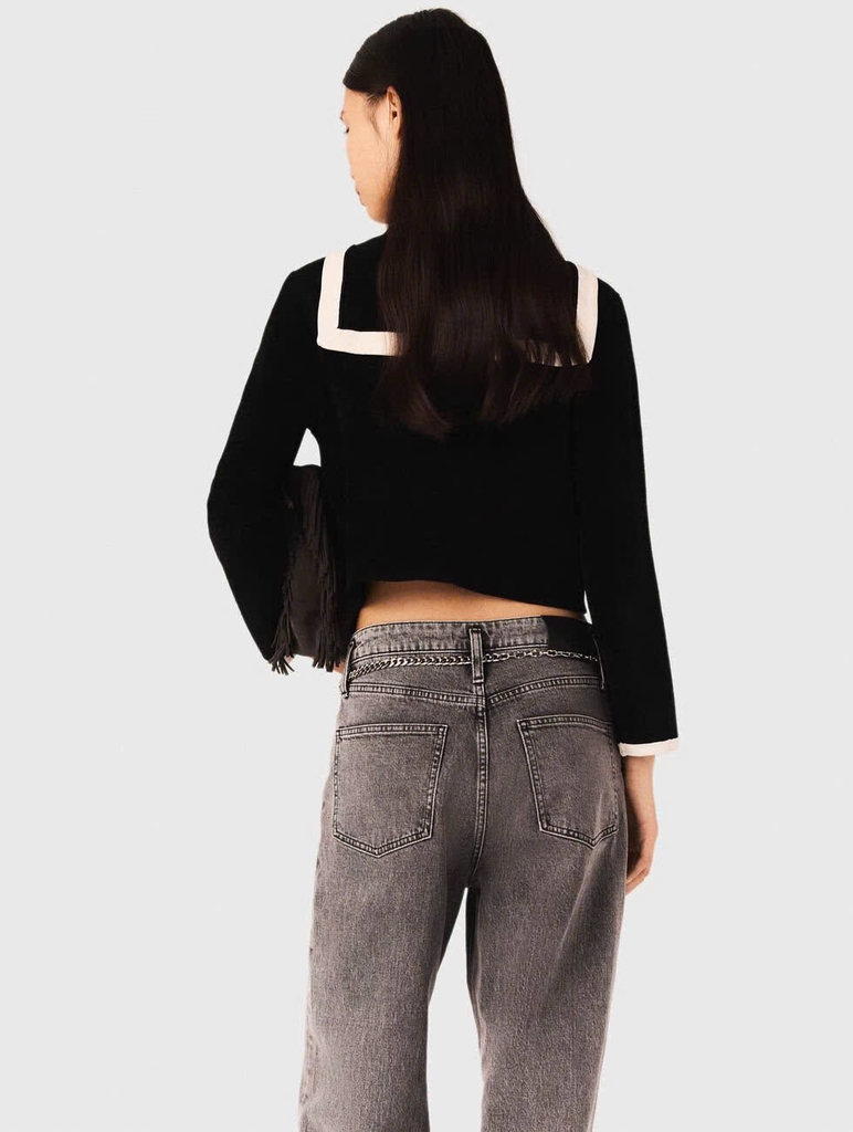 Áo khoác cardigan hiệu ứng nhung