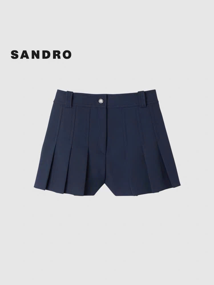 QUẦN SHORT CẠP CAO XẾP LY