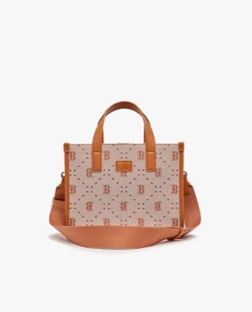 Túi tote vuông MLB monogram
