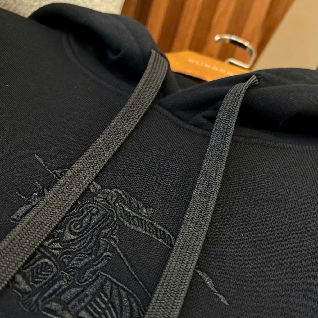 Áo nỉ hoodie BBR thêu logo ngực