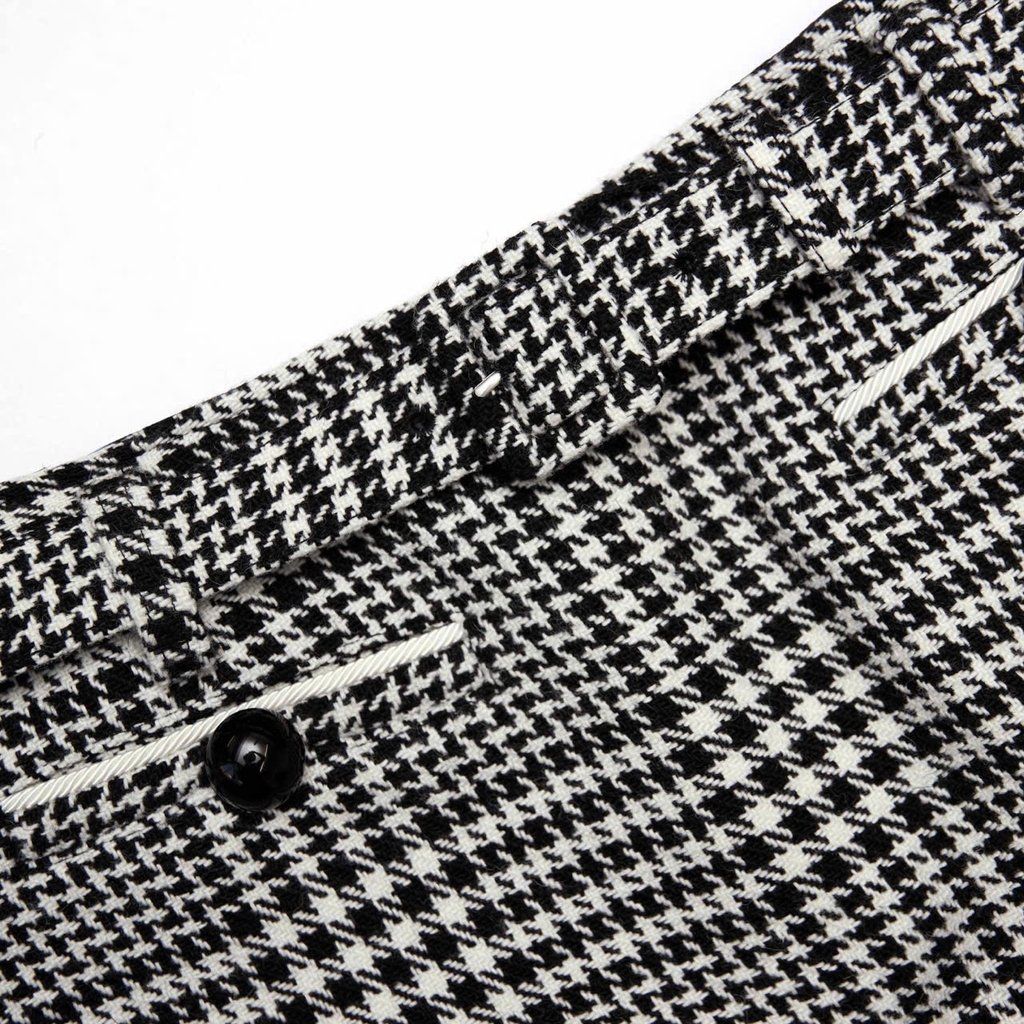 Chân váy ngắn họa tiết houdstooth