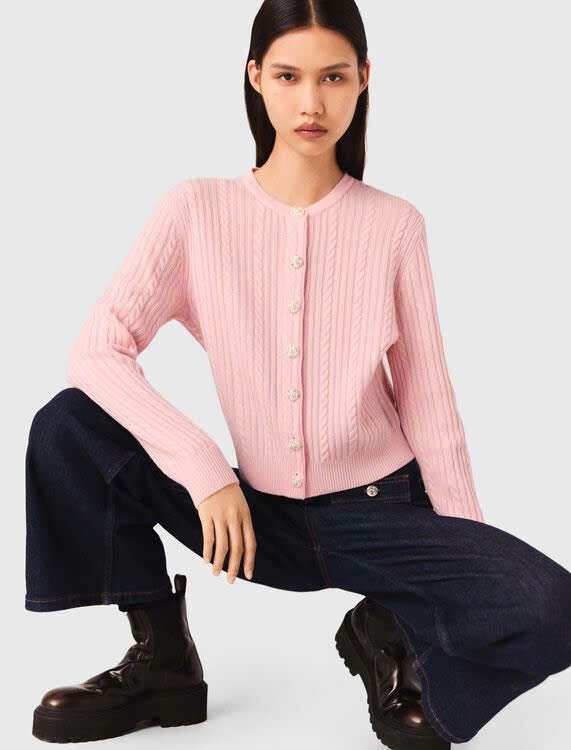 Áo khoác cardigan cổ rời