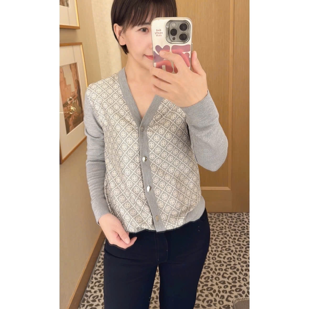 Cardigan Tory Burch len cashmere