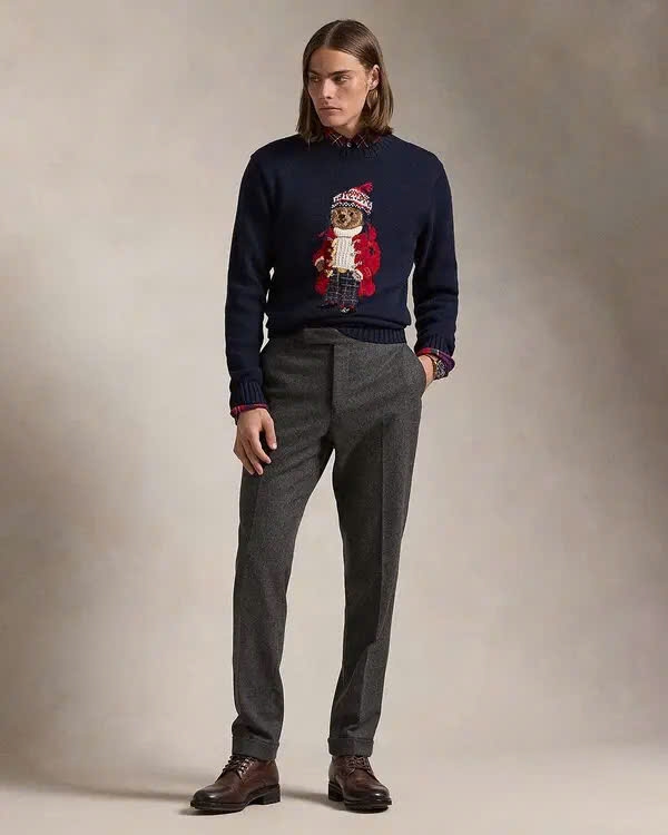 Áo len Polo bear Noel