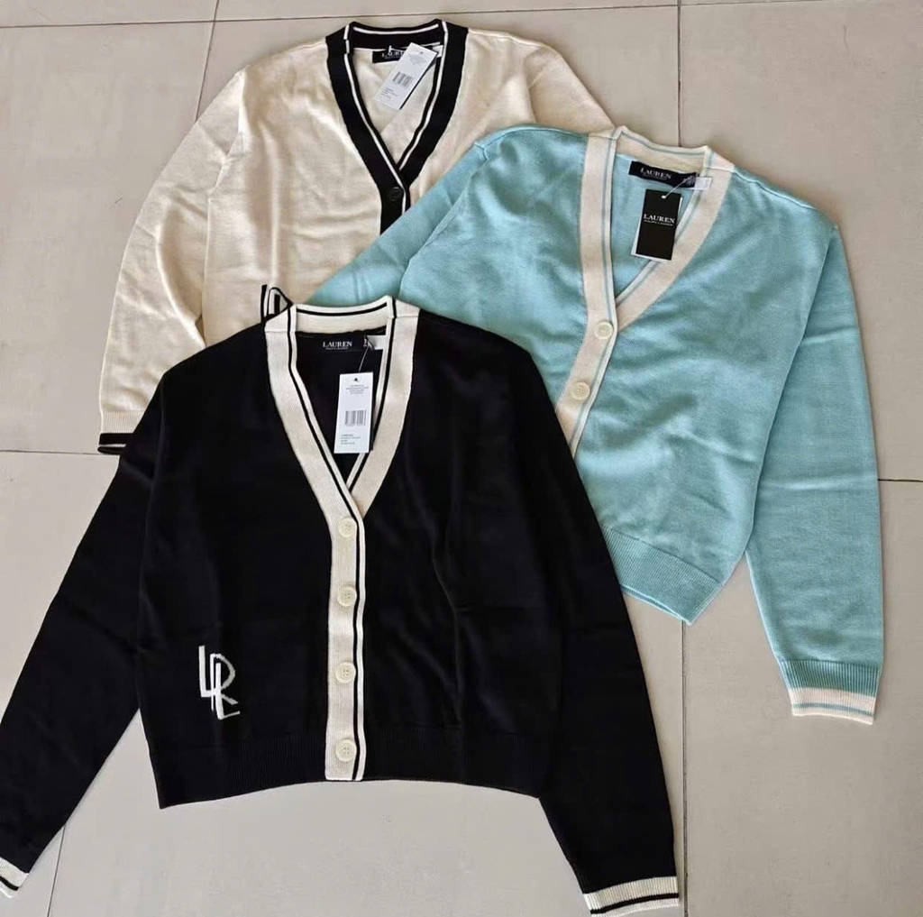 ÁO KHOÁC CARDIGAN COTTON BA TÔNG MÀU
