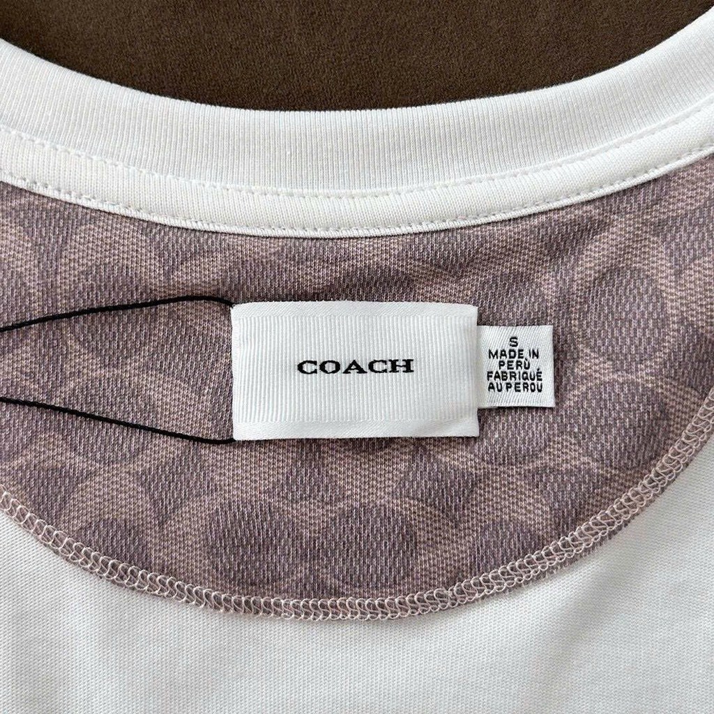 Tshirt Coach cổ tròn logo Cherry