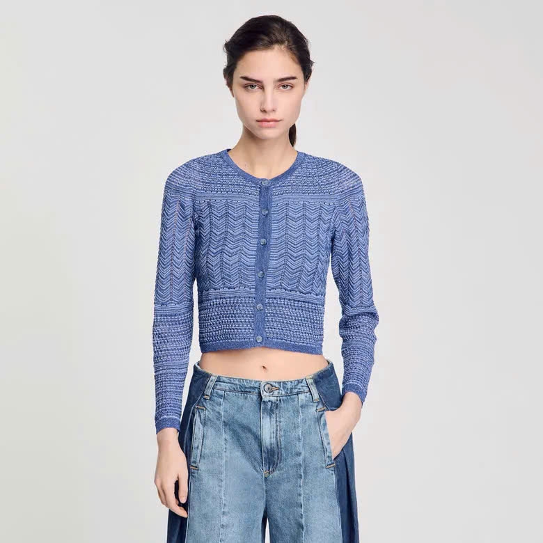 ÁO CARDIGAN DỆT KIM LẤP LÁNH