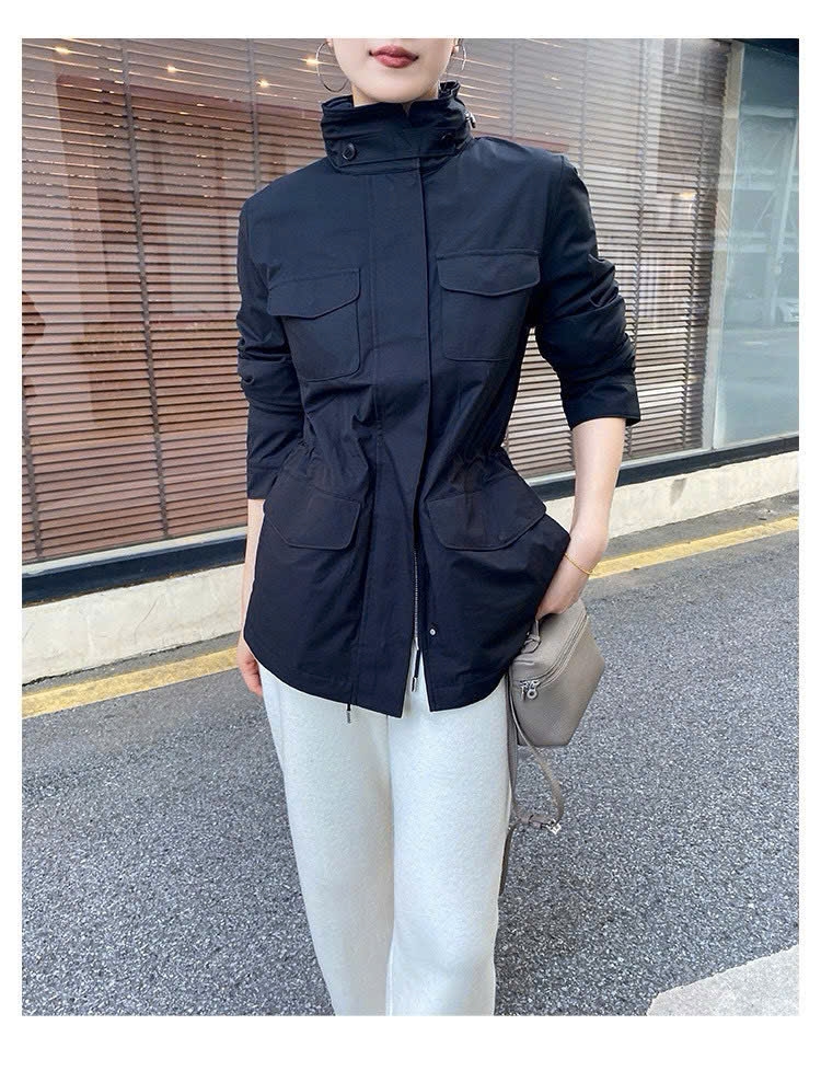 Jacket khaki LoroPiana 4 túi 2 màu tuồn auth