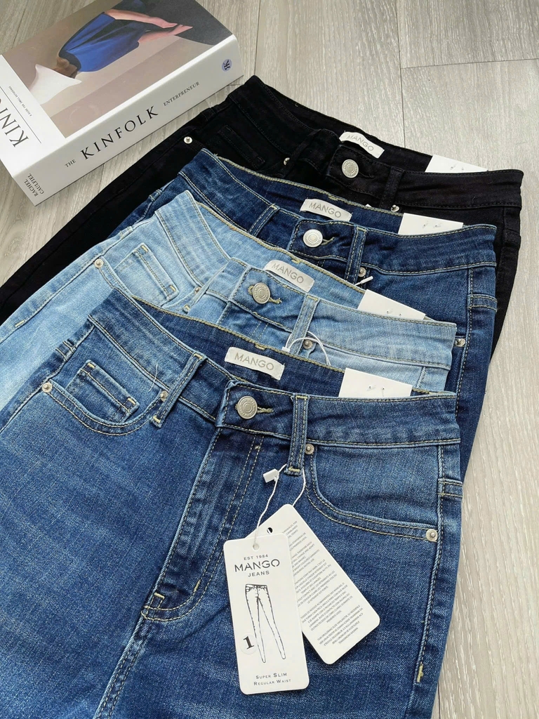 Quần denim skinny MNG dư xịn 4 màu