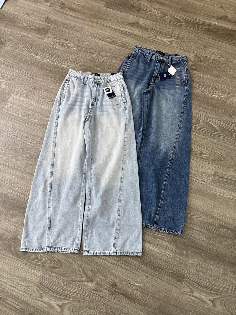 Quần denim GAP ống suông