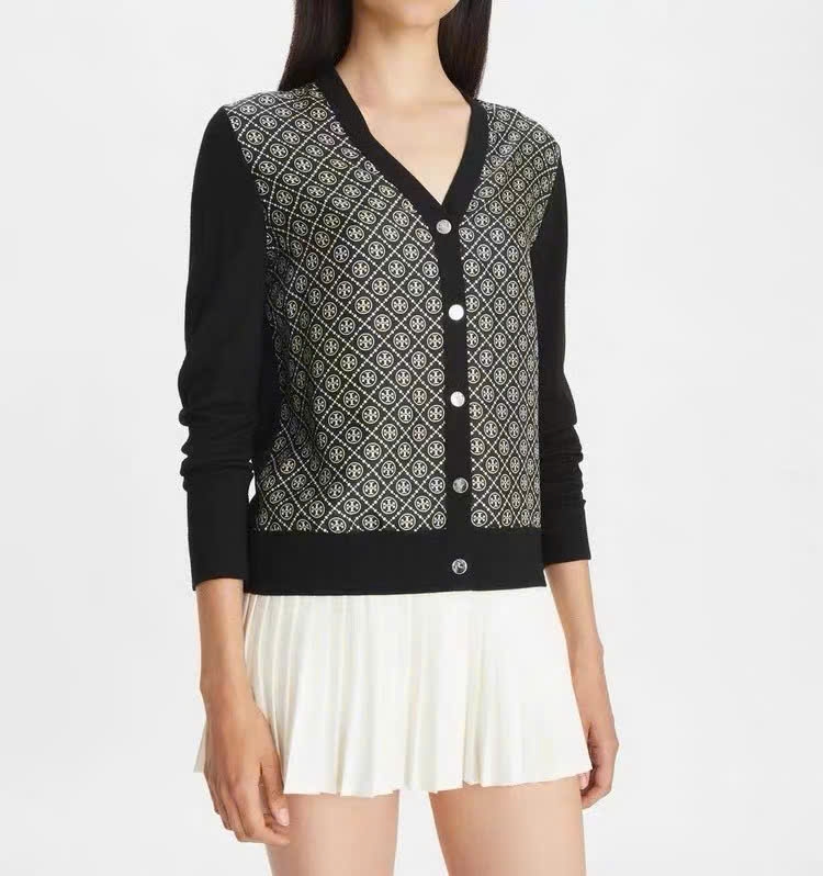 Cardigan Tory Burch len cashmere