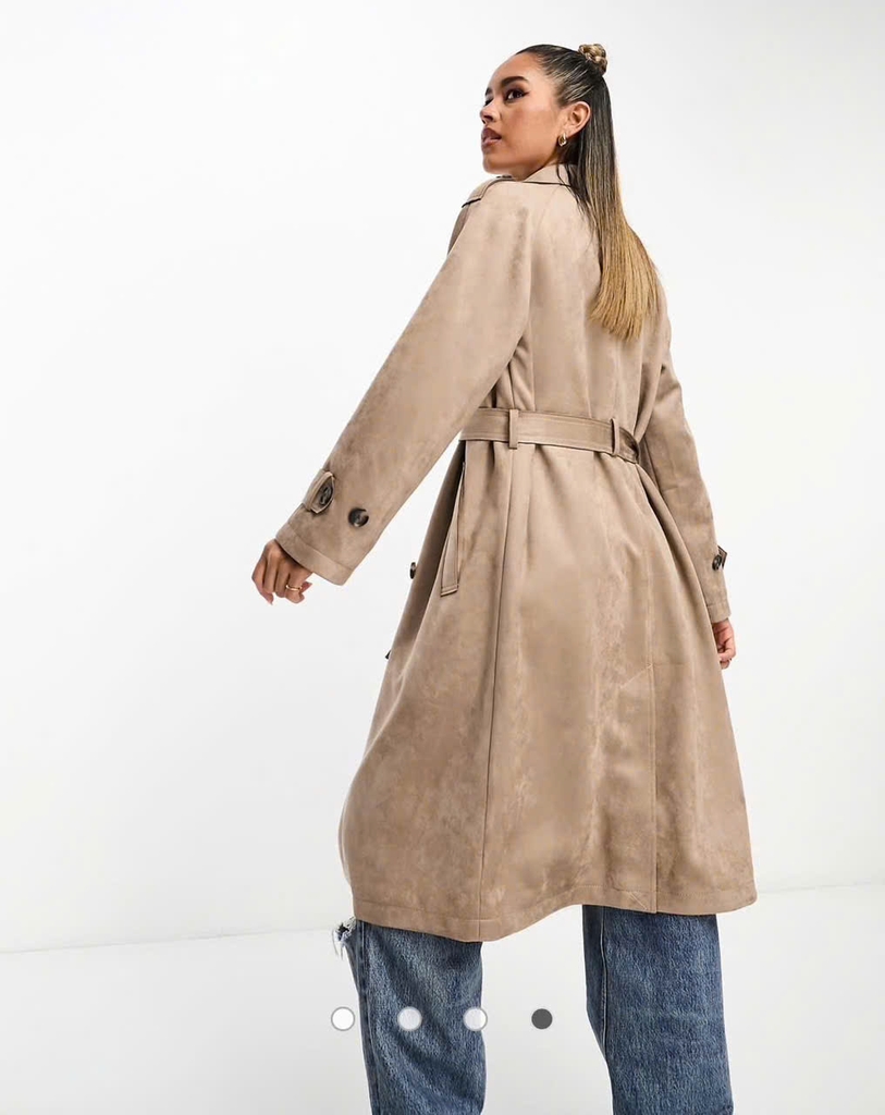 Trenchcoat Stradivarius da lộn