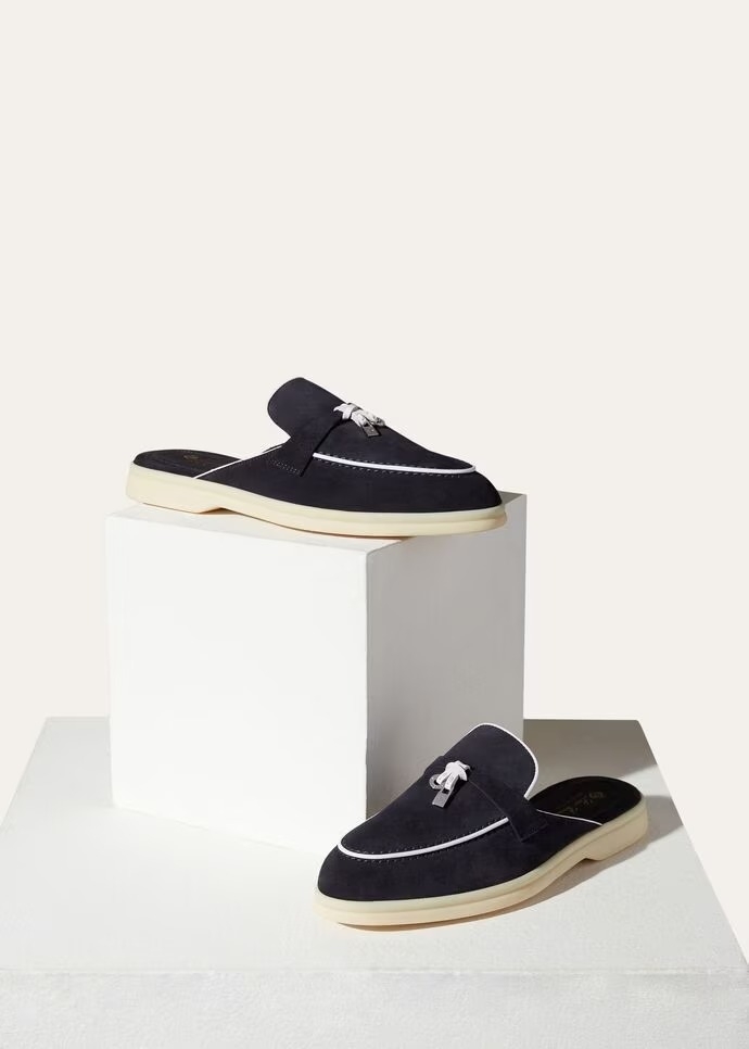 Charms Walk Babouche Loafers  Suede, Suede Goatskin