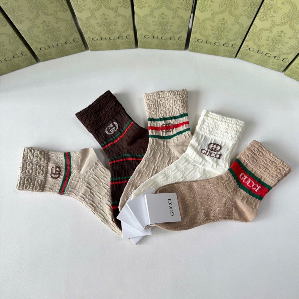 Tất Gucci-Hộp 5 chiếc