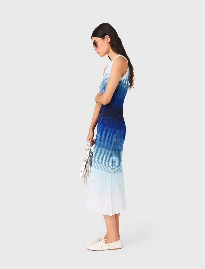 Đầm maxi knit ombré