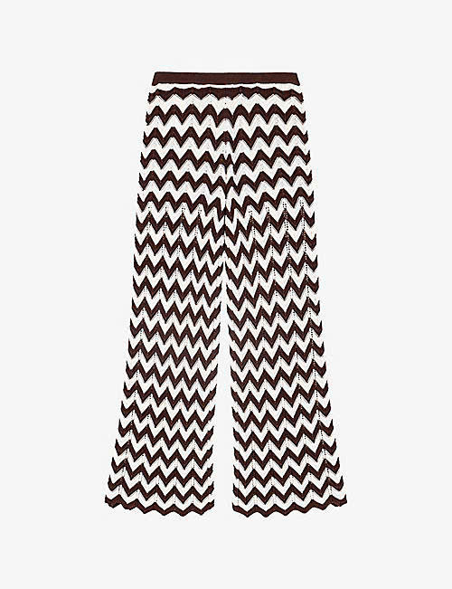 Quần crochet zigzag