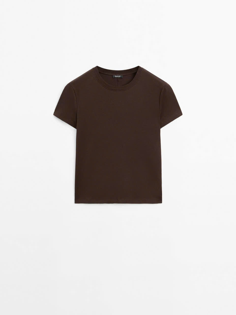 ÁO THUN 100% COTTON VỚI CHI TIẾT ĐƯỜNG MAY