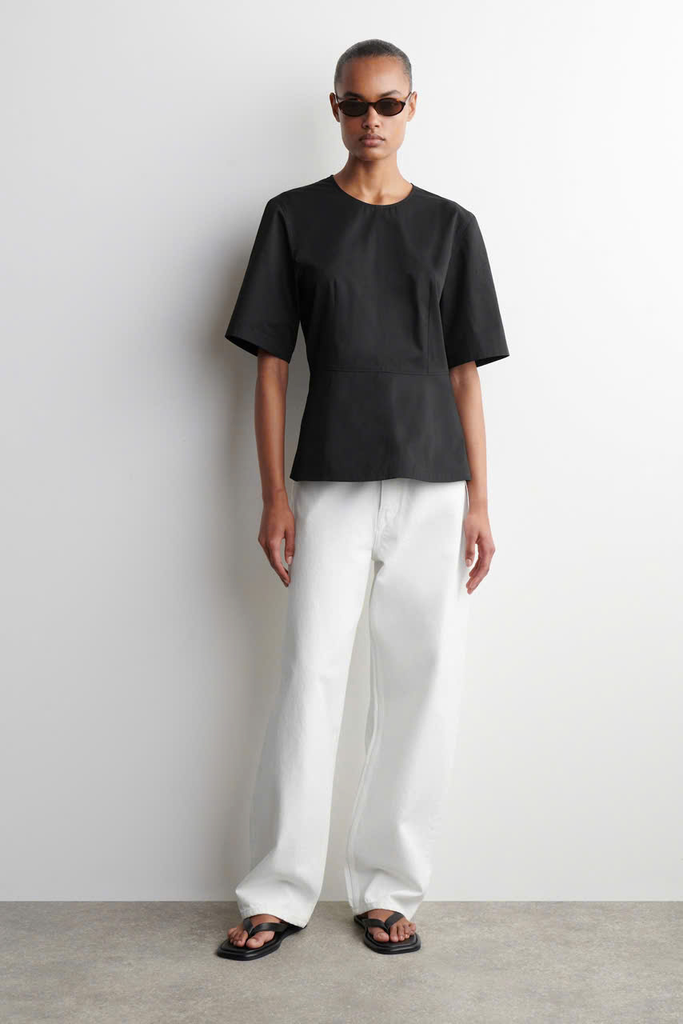 ÁO PEPLUM BẰNG VẢI COTTON