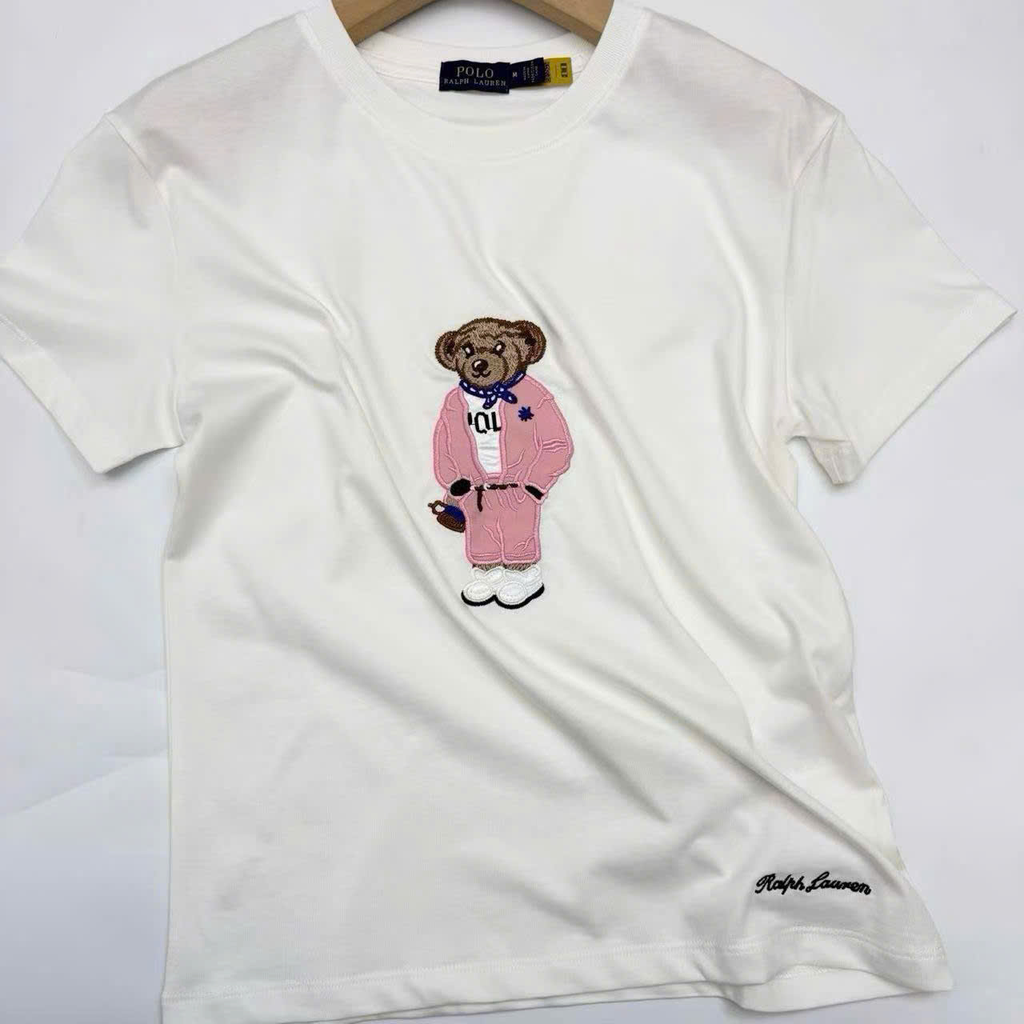 Áo thun Polo Bear màu trắng