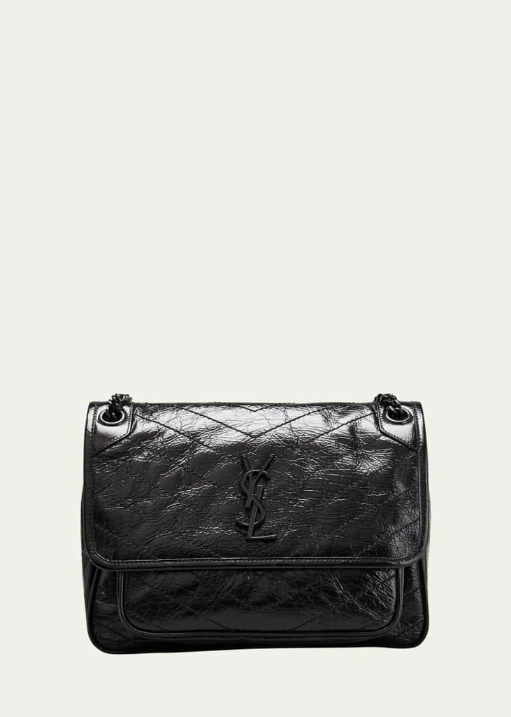 TÚI SAINT LAURENT NIKI CỠ TRUNG BẰNG DA NHĂN