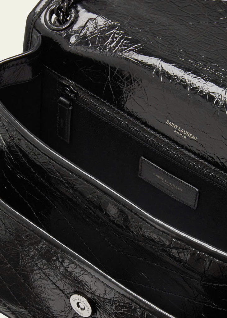 TÚI SAINT LAURENT NIKI CỠ TRUNG BẰNG DA NHĂN