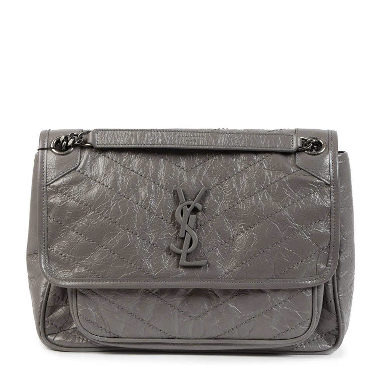TÚI SAINT LAURENT NIKI CỠ TRUNG BẰNG DA NHĂN