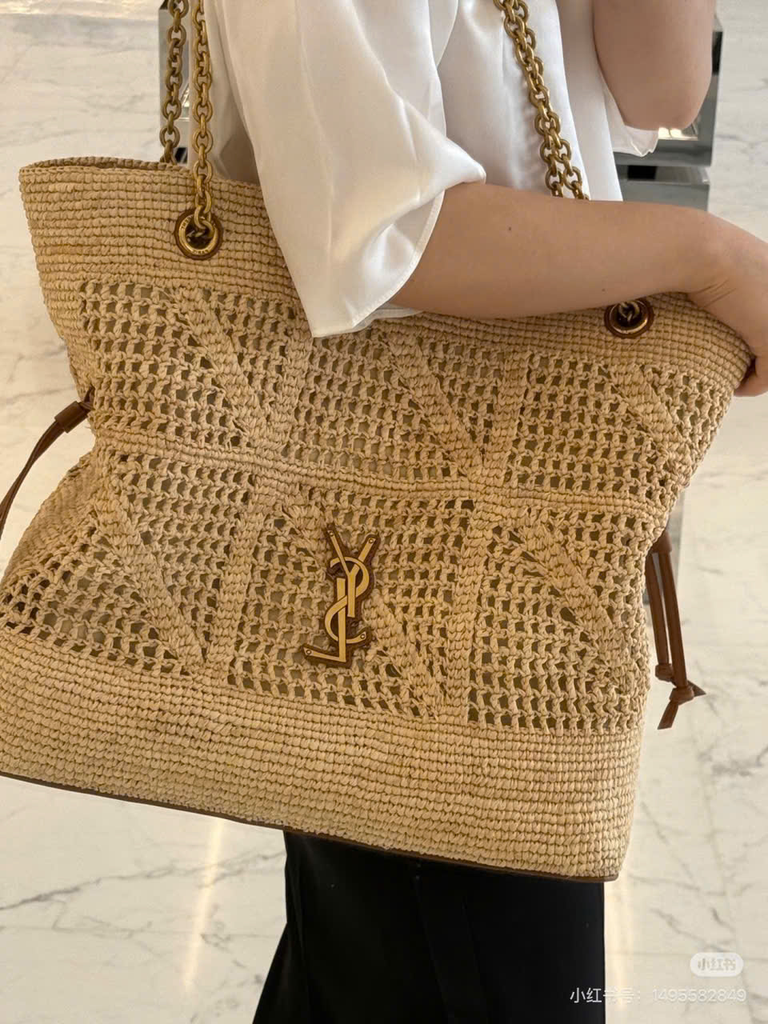 Túi YSL Jamie shopping màu beige