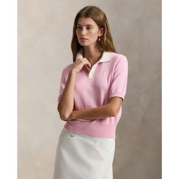 Áo len cổ polo pha cotton
