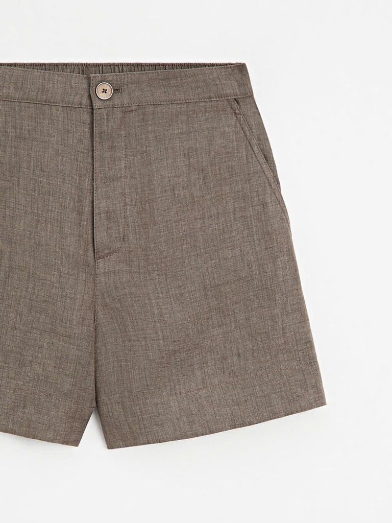 QUẦN SHORT BERMUDA VẢI LINEN NGẮN