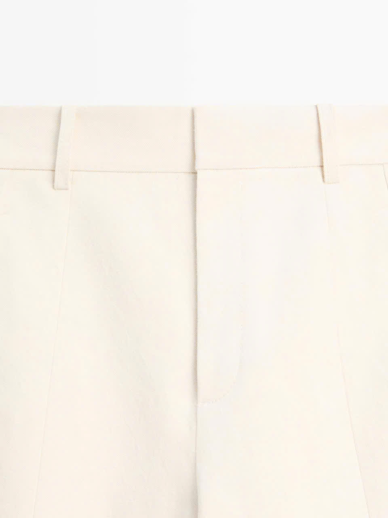 QUẦN ỐNG ĐỨNG BẰNG VẢI LANH VÀ COTTON