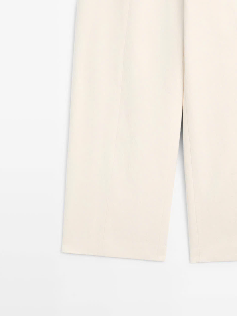 QUẦN ỐNG ĐỨNG BẰNG VẢI LANH VÀ COTTON