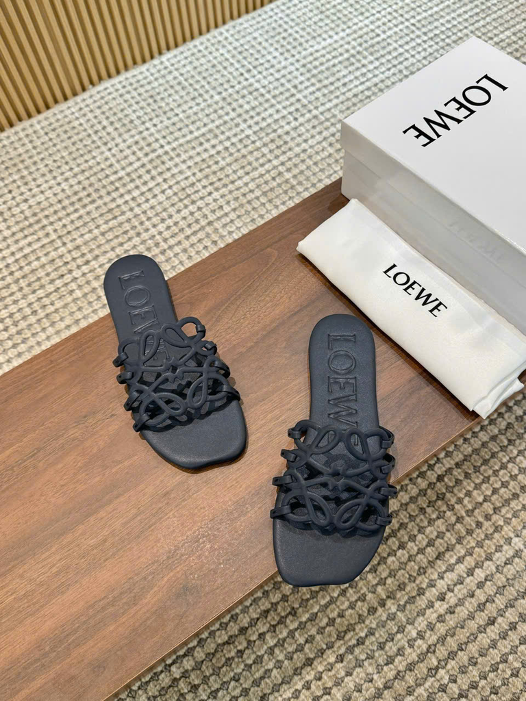 Dép bệt LOEWE quai logo (bản xuất)