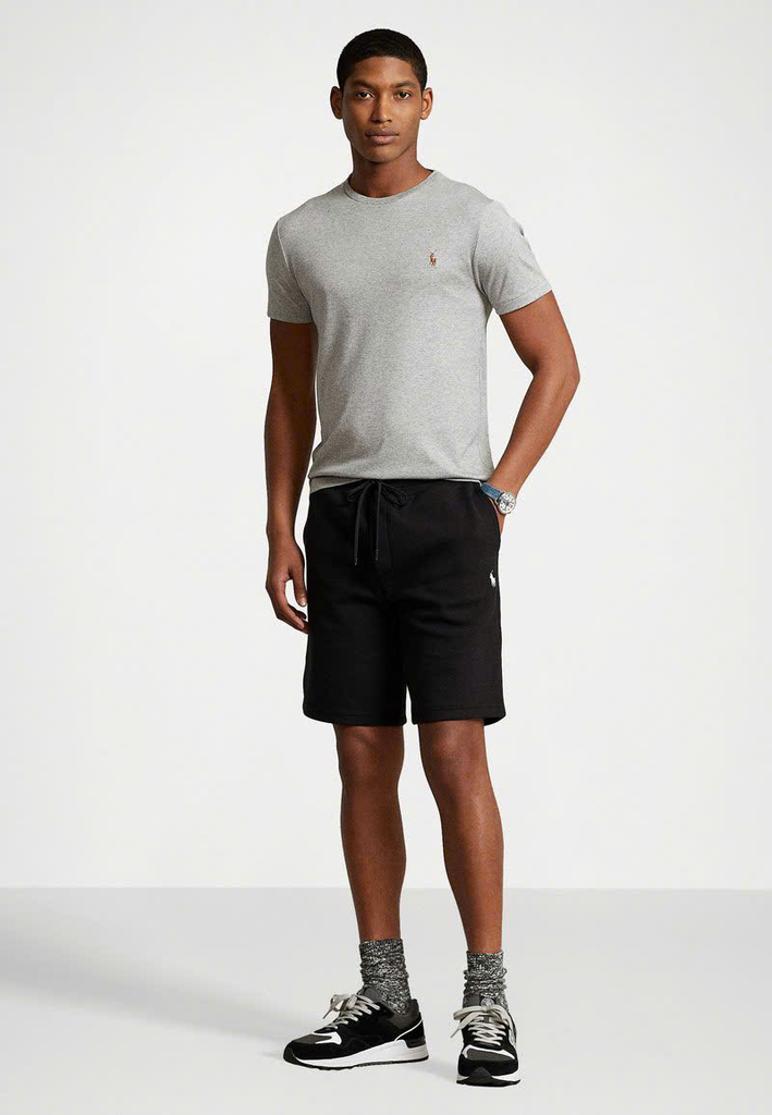 Tshirt nam POLO RL trơn cổ tròn logo ngực 3 màu