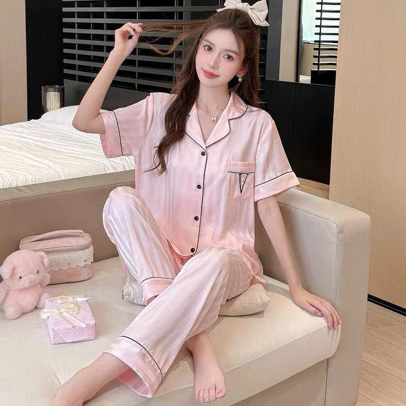 Victoria's Secret Satin Pajama Set quần dài