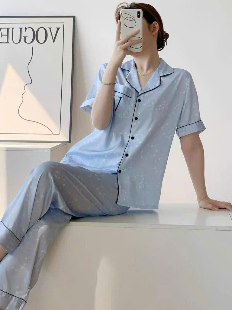 Victoria's Secret Satin Pajama Set quần dài