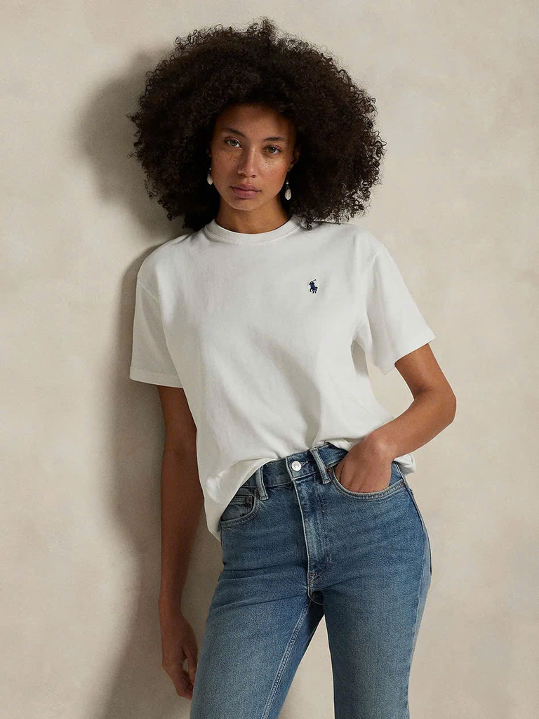 ÁO THUN CỔ TRÒN COTTON JERSEY DÁNG CỔ ĐIỂN