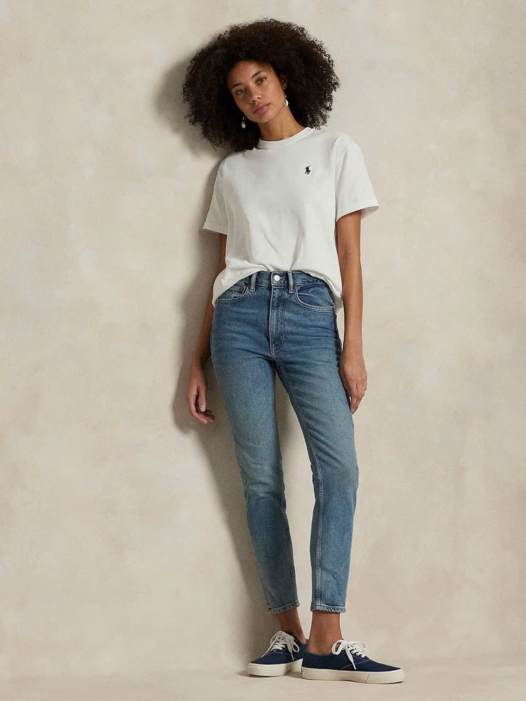 ÁO THUN CỔ TRÒN COTTON JERSEY DÁNG CỔ ĐIỂN