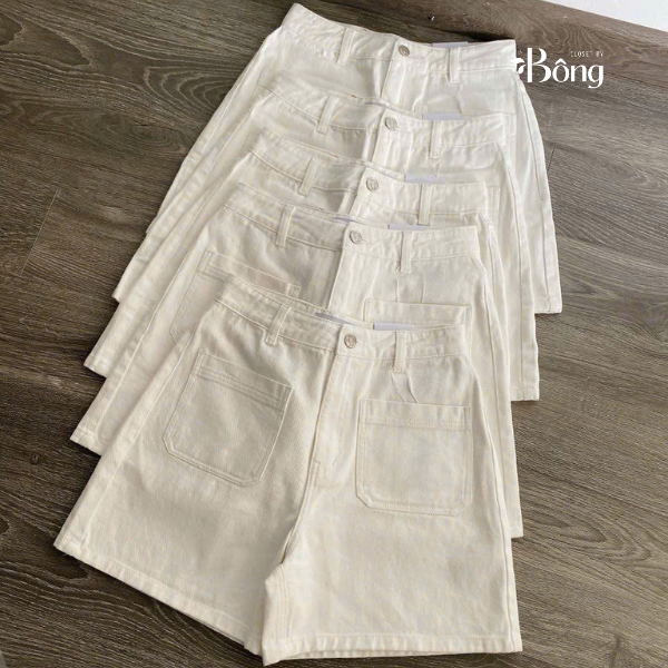 Short denim trắng Zara