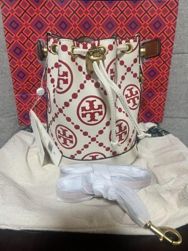 Bag bucket Tory Burch monogram logo