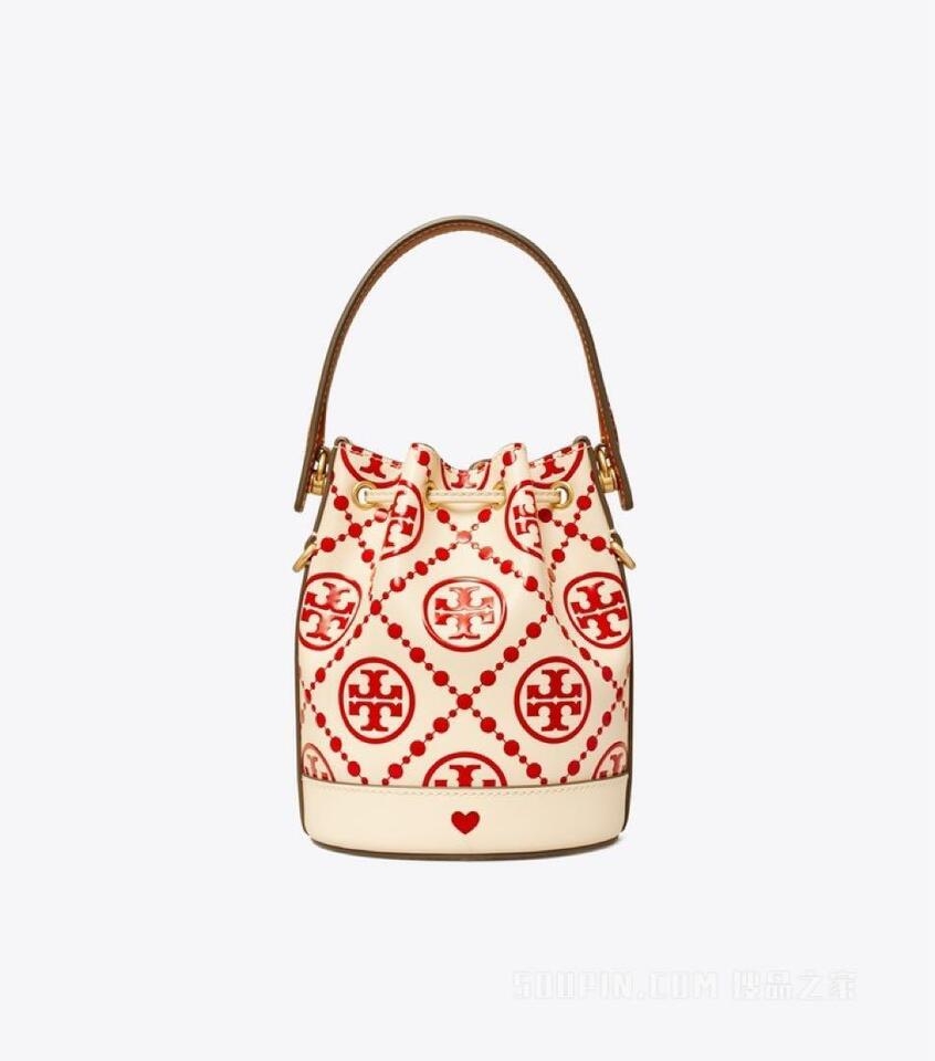 Bag bucket Tory Burch monogram logo