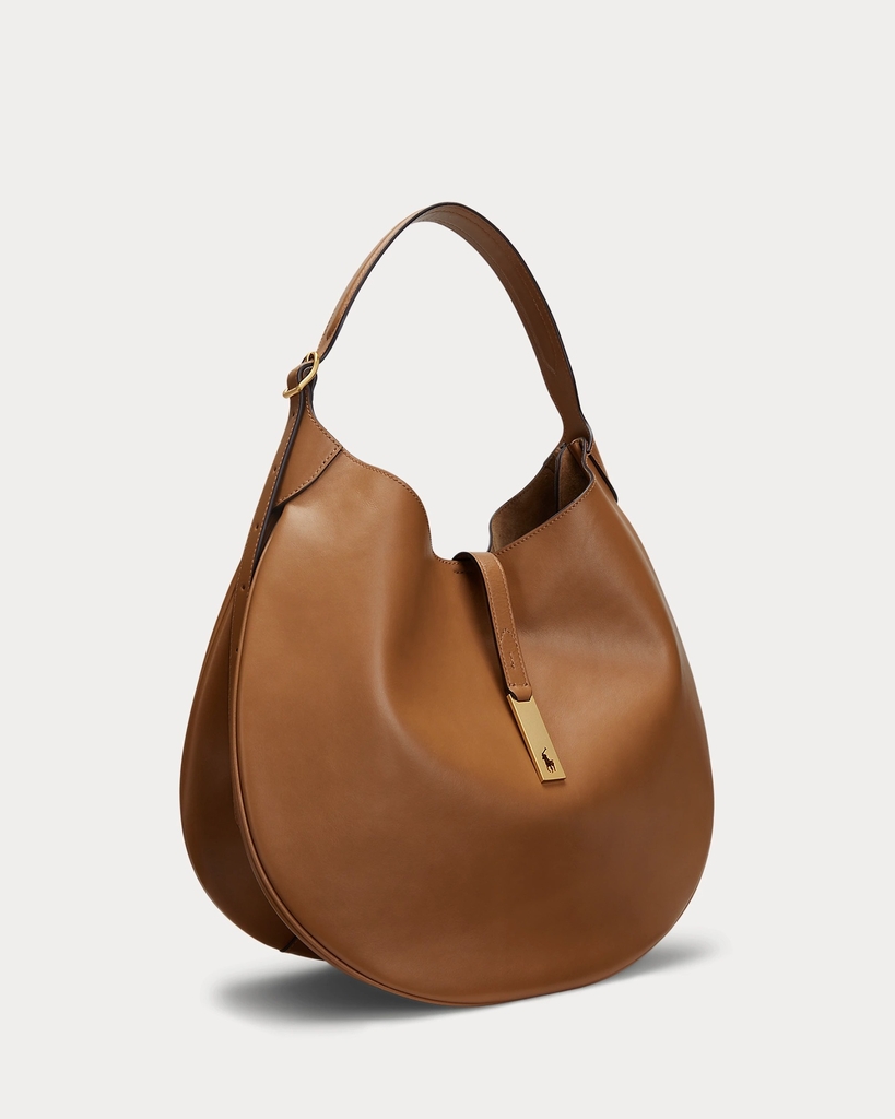 Rauph Lauren ID calfskin large shoulder bag