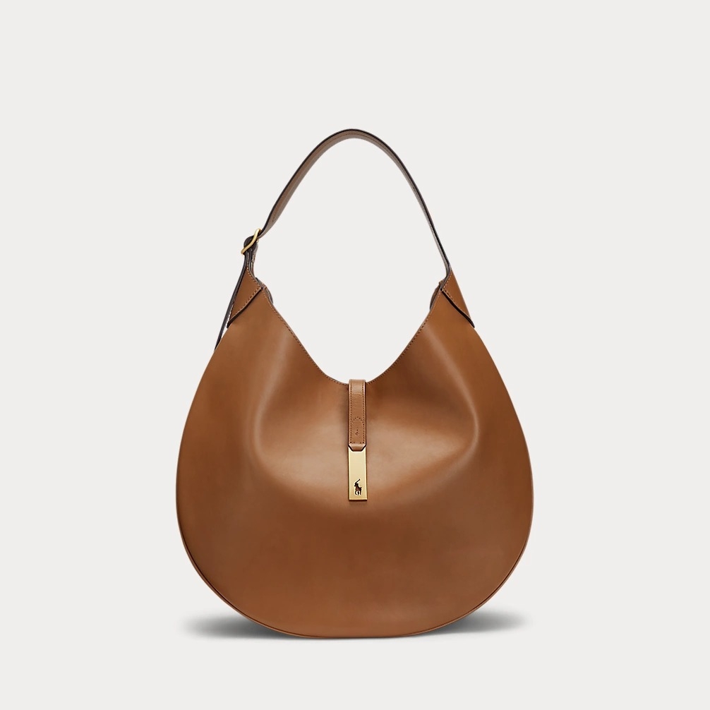 Rauph Lauren ID calfskin large shoulder bag