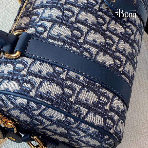 Túi trống Dior logo navy
