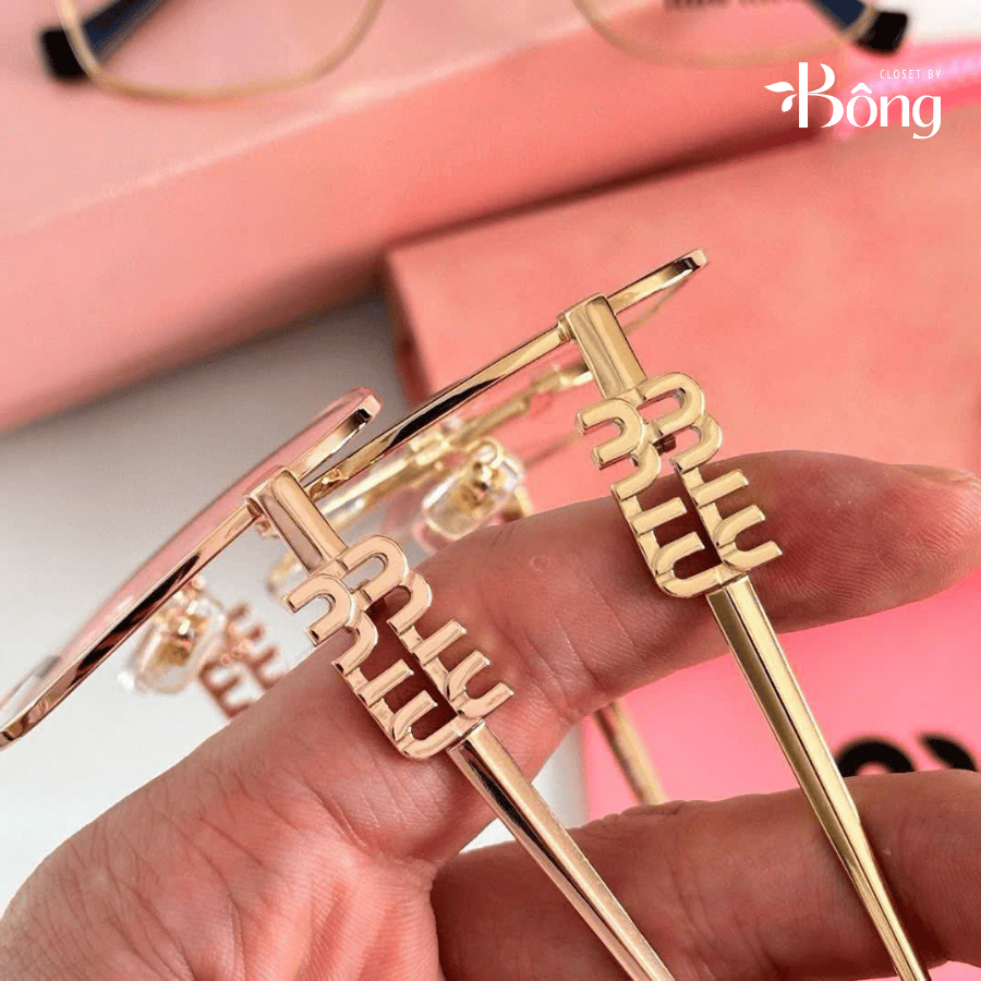 Kính Miumiu SMU 51XV gọng kim loại vuông 4 màu