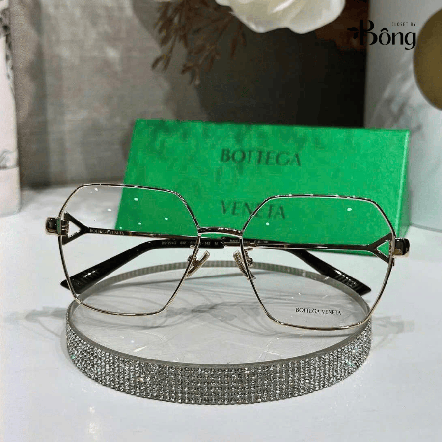 Kính BOTTEGA gọng kim loại vuông lục giác
