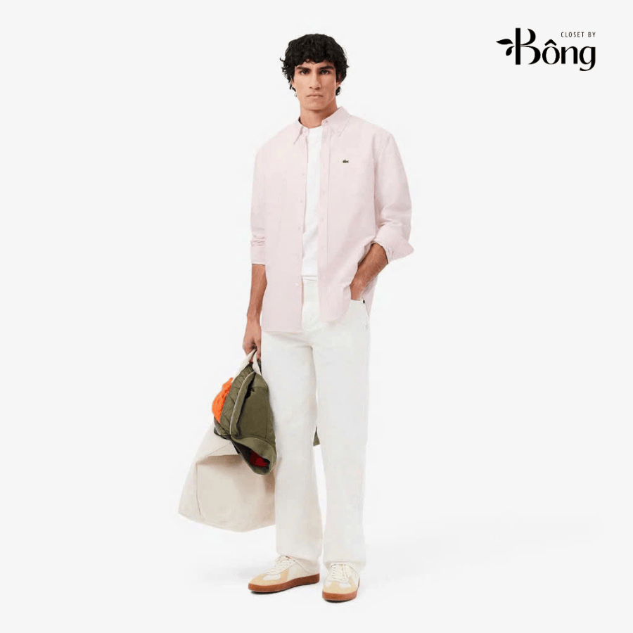Sơ mi Lacoste nam 100% cotton full hộp các màu