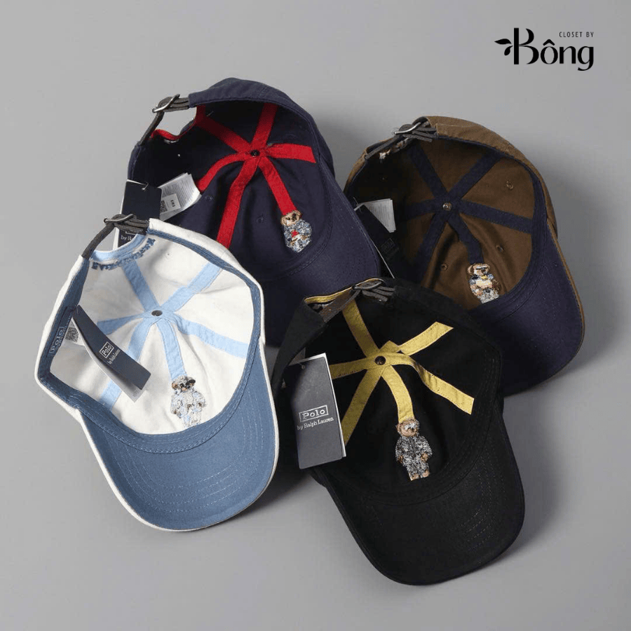 Mũ ball-cap Polo RL logo BEAR các màu