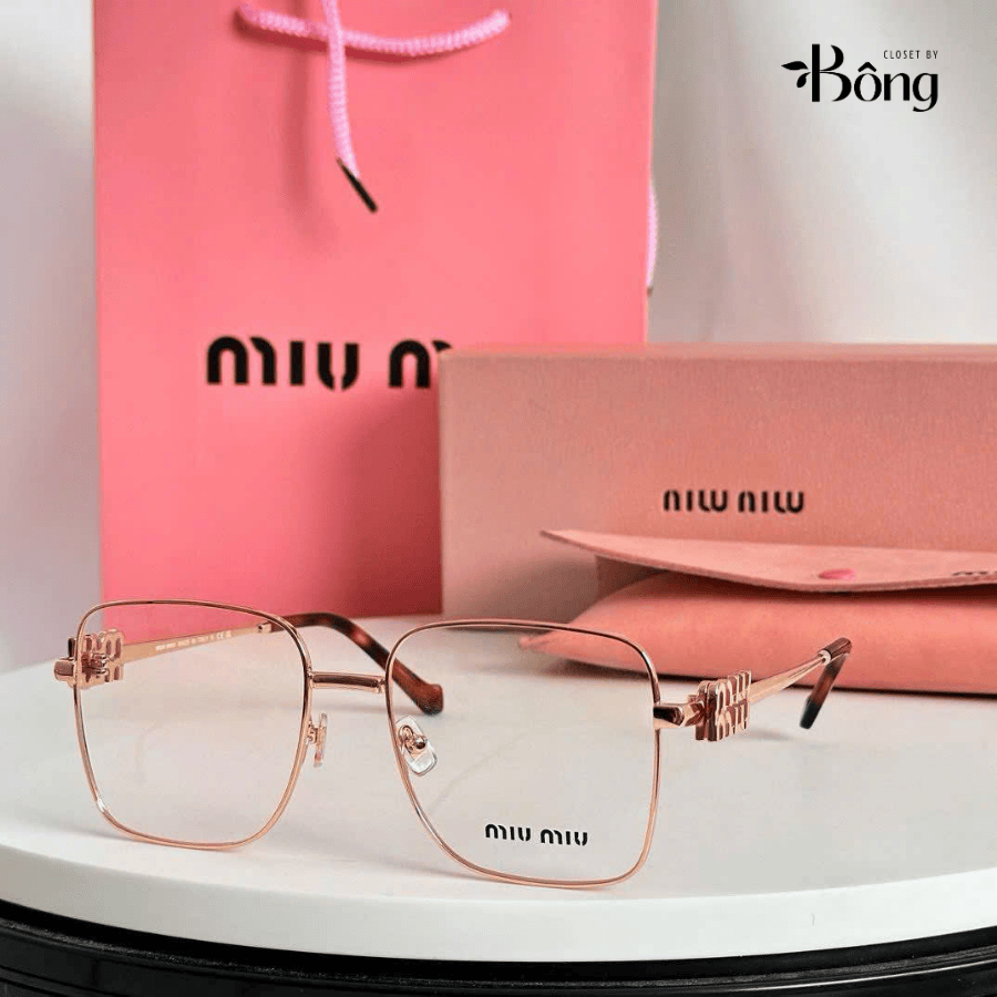 Kính Miumiu SMU 51XV gọng kim loại vuông 4 màu