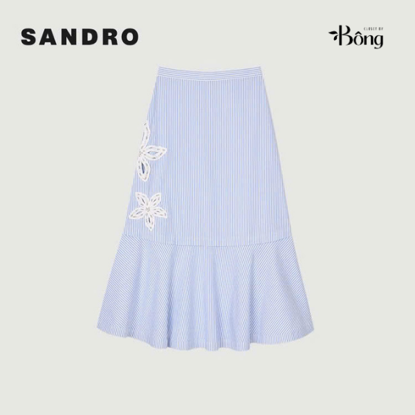 Chân váy maxi kẻ sọc
